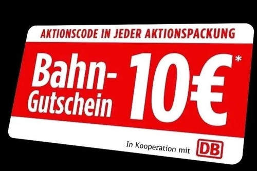 Deutsche bahn gutschein 10 - bahn,