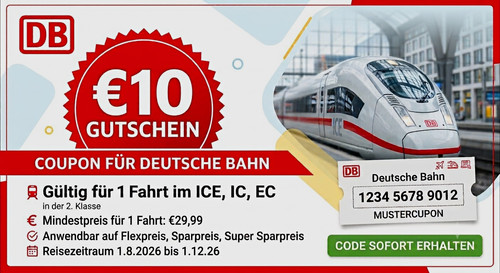 Gutschein coupon - db,