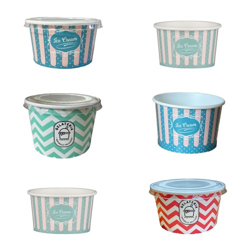 Eisbecher papier ice cream - papier,