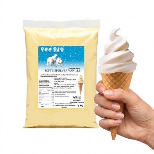 Icebär softeis pulver - pulver, vanille